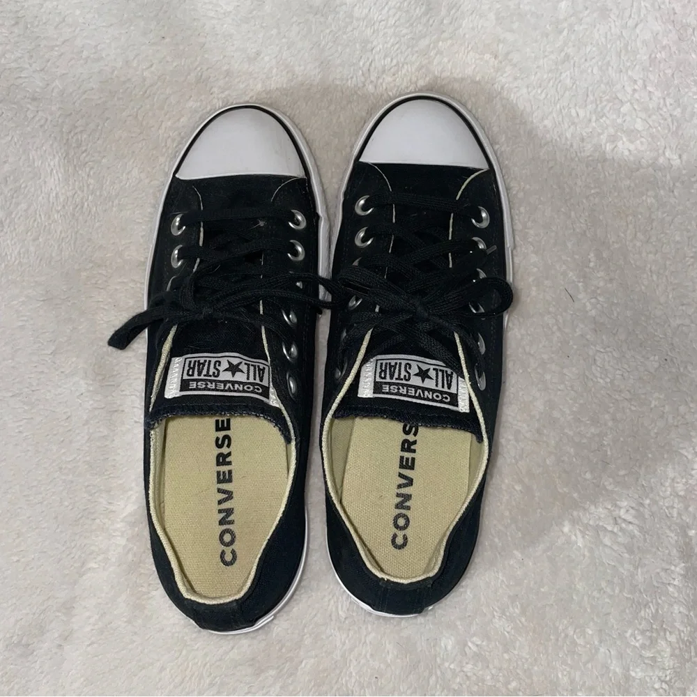 Black Platform Converse Shoes size 7 - Picture 7 of 9